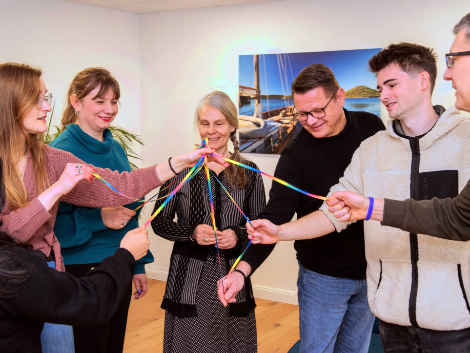 Eine Seminargruppe aus 7 Personen wählen Kleingruppen